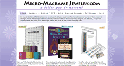 Desktop Screenshot of micro-macramejewelry.com